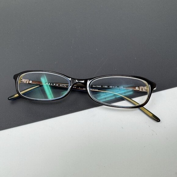 Ralph Lauren RA 7045 1165 Brown Slim Rectangle Eyeglasses Frames 49-17 135 Italy - Picture 12 of 12